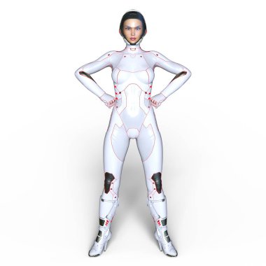 3d cg işleme süper bir kadın