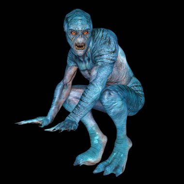 bir canavar 3d cg işleme