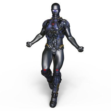 bir cyborg 3d cg render