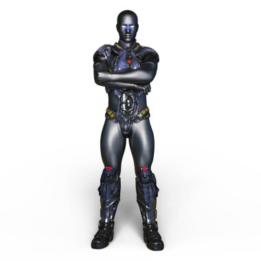 bir cyborg 3d cg render