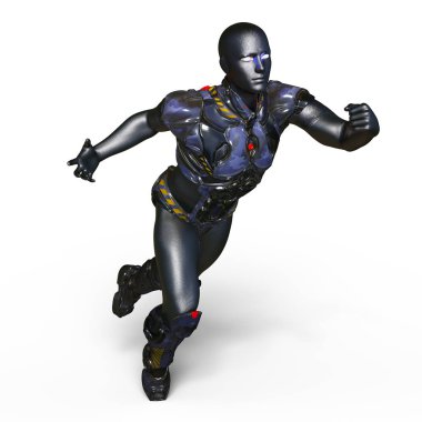 bir cyborg 3d cg render