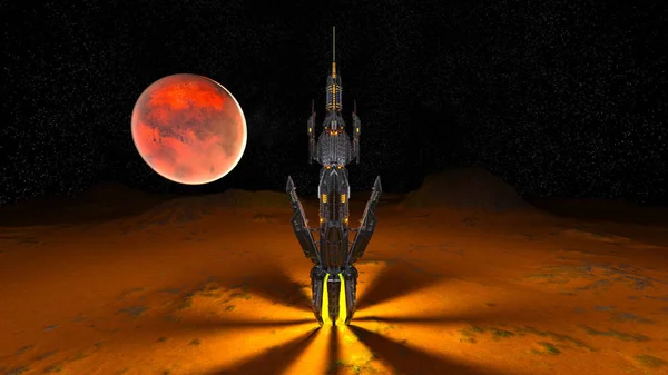 Uzay gemisi 3d cg render