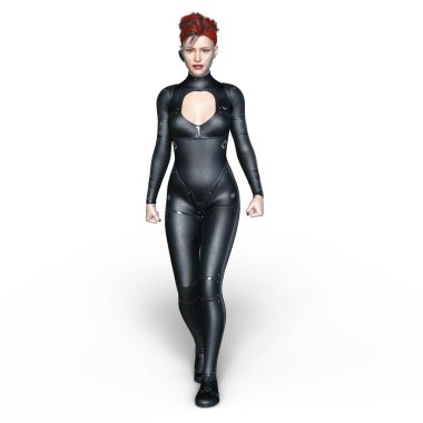 3d cg işleme süper bir kadın