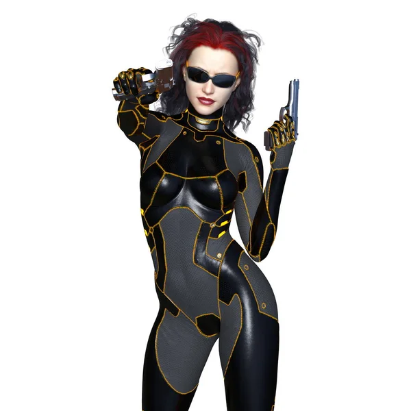 3D CG rendering of a super woman — Stock Photo, Image