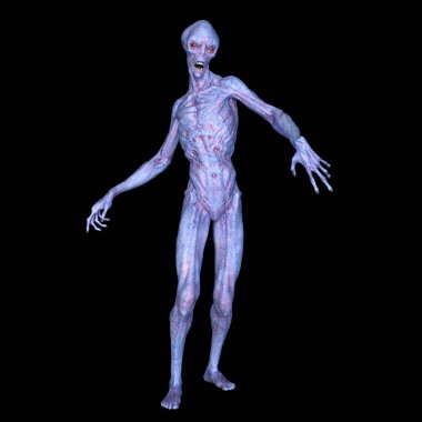 bir uzaylı 3d cg işleme