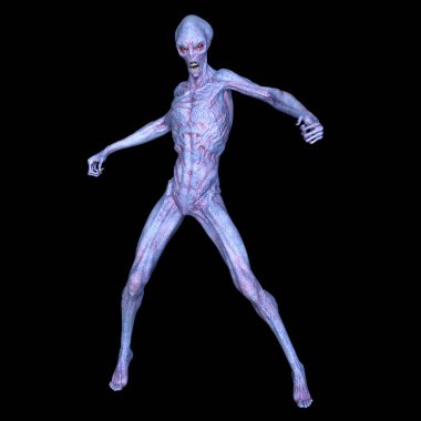 bir uzaylı 3d cg işleme