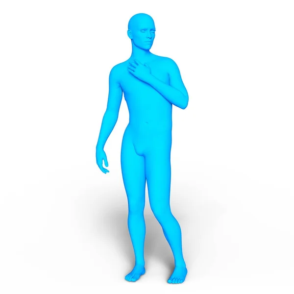 3D CG rendering of a male body — Stock Photo, Image