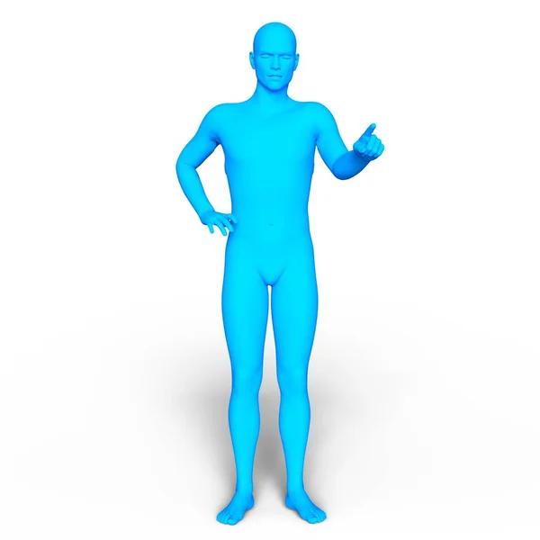 3D CG rendering of a male body — Stock Photo, Image