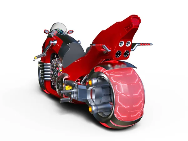 3D CG renderização de uma motocicleta — Fotografia de Stock