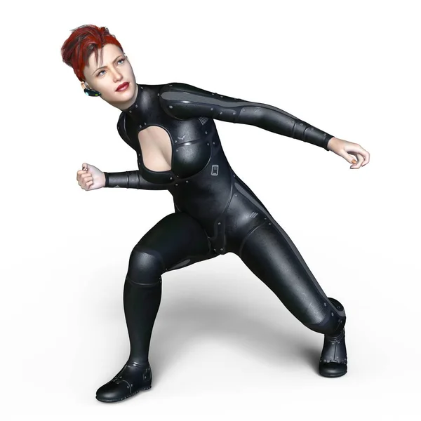 3D CG rendering of a super woman — Stock Photo, Image