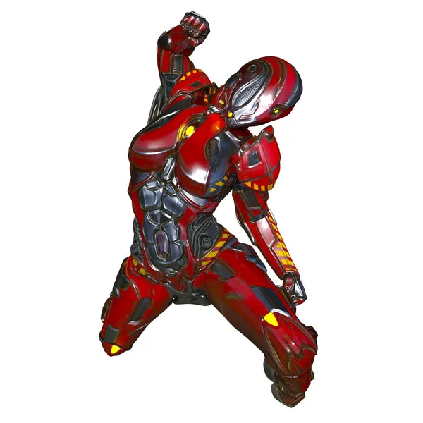 3d cg işleme bir kadın robot