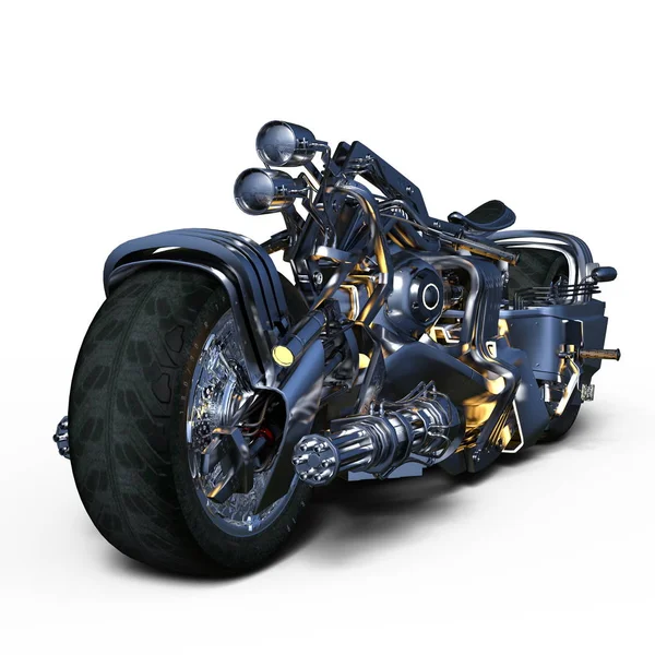 bir motosiklet 3d cg render