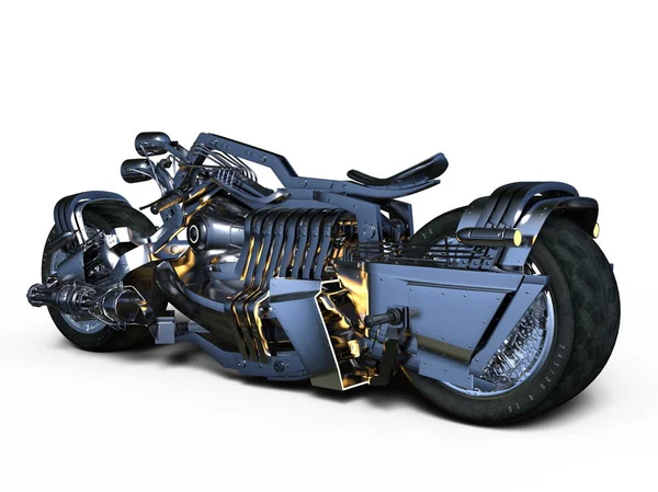 bir motosiklet 3d cg render