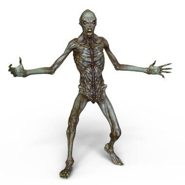 bir canavar 3d cg işleme