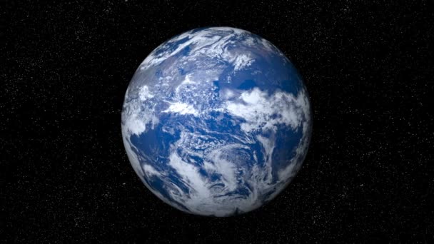 3D-cg rendering van de aarde. — Stockvideo