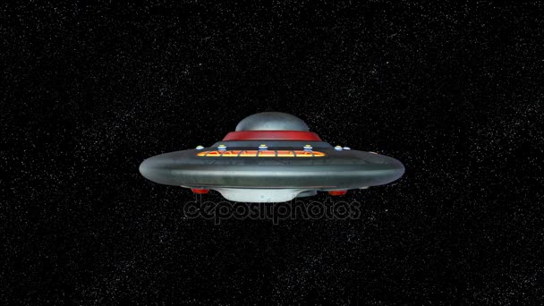 3D cg-rendering av Ufo — Stockvideo