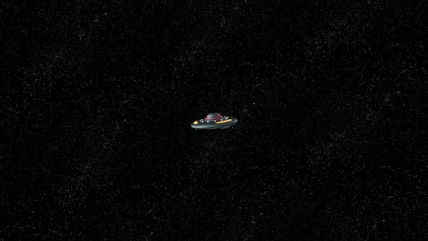 3D-s cg renderelés az UFO — Stock videók