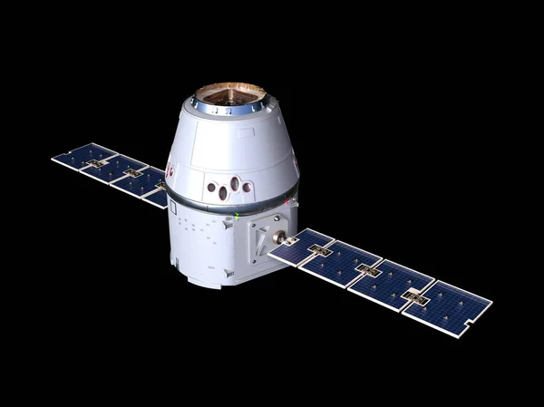 3D CG rendering of the artificial satellite — Stock Photo, Image