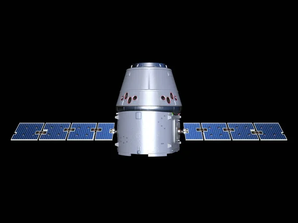 3D CG rendering of the artificial satellite — Stock Photo, Image