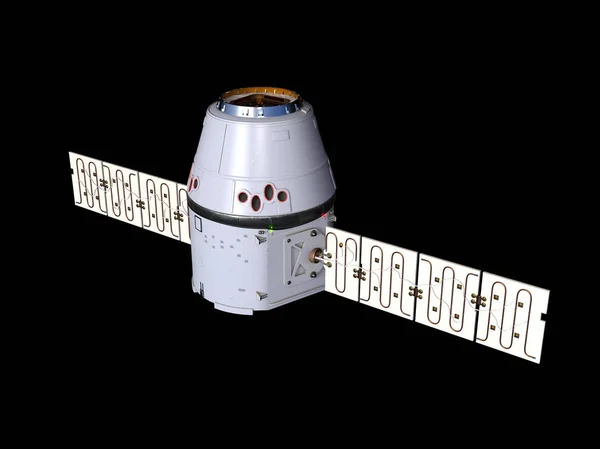 3D CG representación del satélite artificial — Foto de Stock