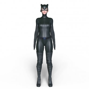 3d cg işleme süper bir kadın