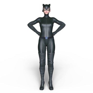 3d cg işleme süper bir kadın