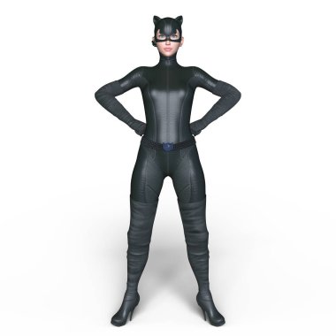 3d cg işleme süper bir kadın