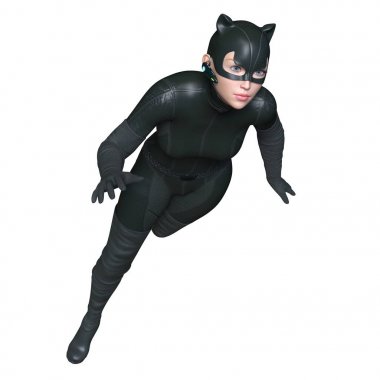 3d cg işleme süper bir kadın