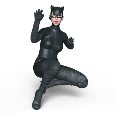 3d cg işleme süper bir kadın