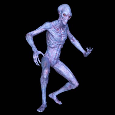 bir uzaylı 3d cg işleme