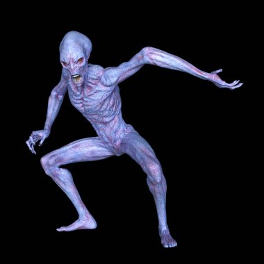 bir uzaylı 3d cg işleme