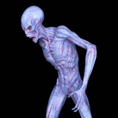 bir uzaylı 3d cg işleme