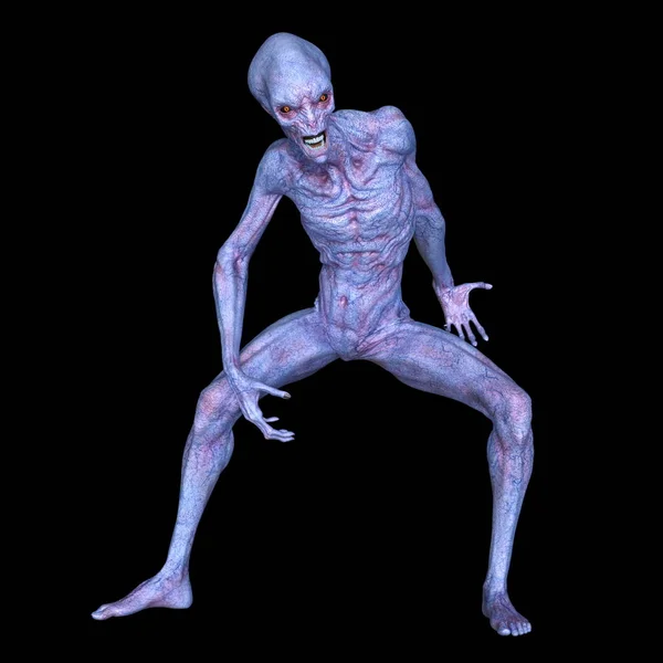 3D rendu 3D d'un extraterrestre — Photo