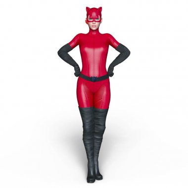 3d cg işleme süper bir kadın