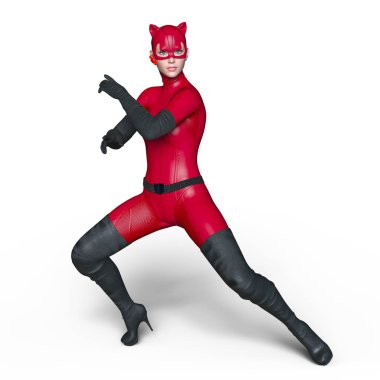 3d cg işleme süper bir kadın