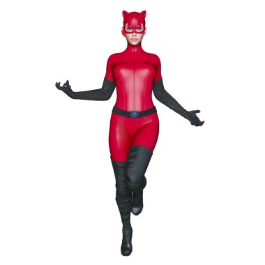 3d cg işleme süper bir kadın