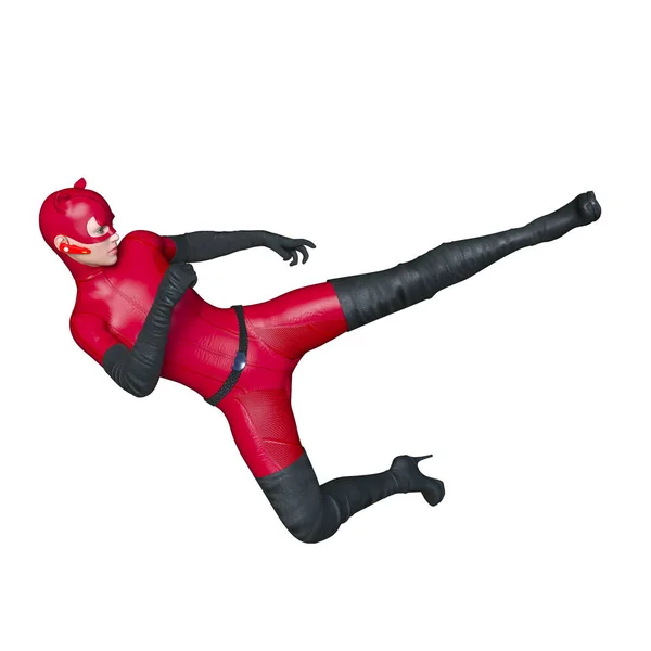 3D CG rendering of a super woman — Stock Photo, Image