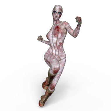 3d cg işleme süper bir kadın