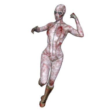 3d cg işleme süper bir kadın