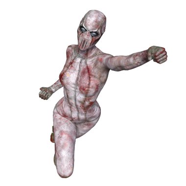 3d cg işleme süper bir kadın