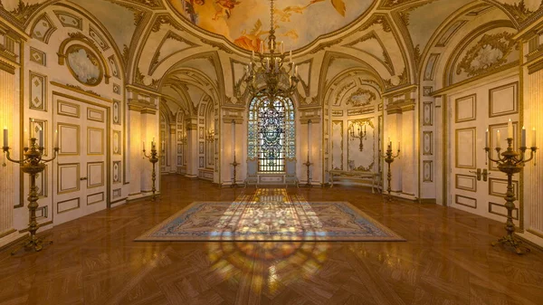 3D CG rendering of the hall — Stock Photo, Image