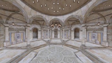 3d cg işleme grand salon