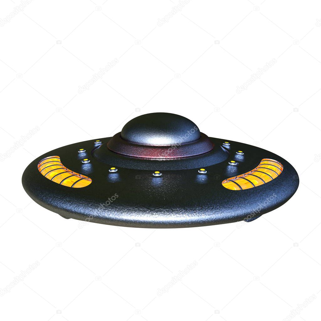 3D CG rendering of the UFO