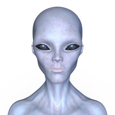 yabancı bir yüz 3d cg render