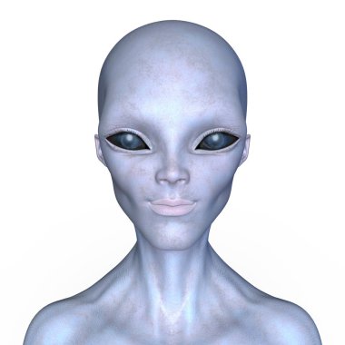 yabancı bir yüz 3d cg render