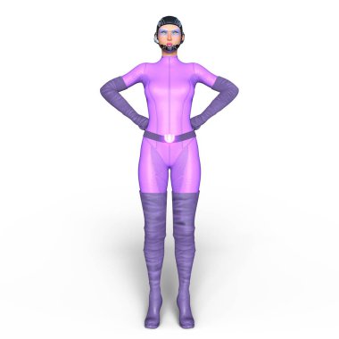 3d cg işleme süper bir kadın