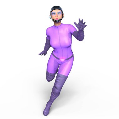 3d cg işleme süper bir kadın