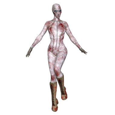 3d cg işleme süper bir kadın