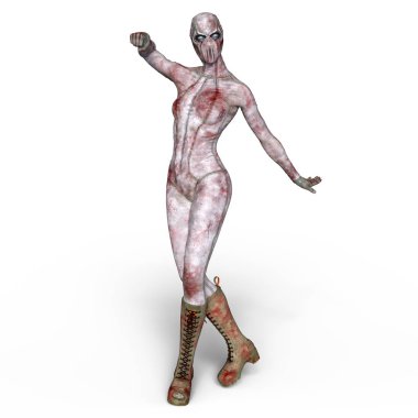 3d cg işleme süper bir kadın