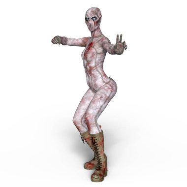 3d cg işleme süper bir kadın